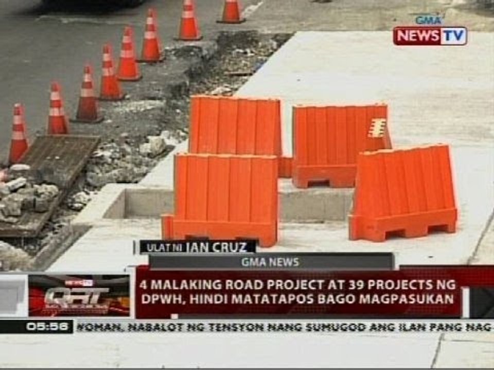4 malaking road projects at 39 projects ng DPWH, hindi matatapos bago magpasukan