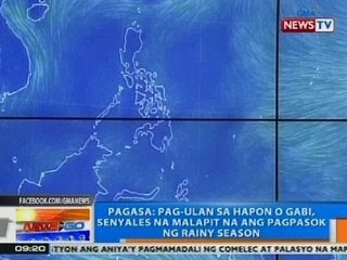 NTG: PAGASA: Pag-ulan sa hapon o gabi, senyales na malapit na ang rainy season