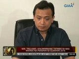 24 Oras: Trillanes, kinumpirmang tatakbo sa mas mataas na posisyon sa Eleksyon 2016