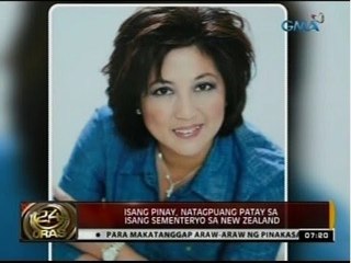 Isang Pinay, natagpuang patay sa isang sementeryo sa New Zealand