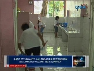 Ilang estudyante, kailangan pa raw turuan ng tamang paggamit ng palikuran