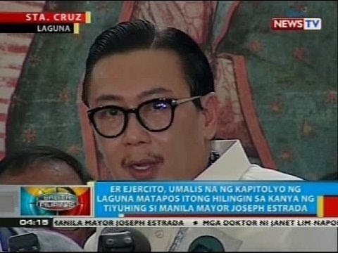 Mga taga-suporta ni ER Ejercito, naging emosyonal nang umalis siya ng kapitolyo ng Laguna