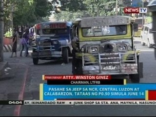 Panayam kay LTFRB Chairman Winston Ginez kaugnay ng dagdag-pasahe sa jeep