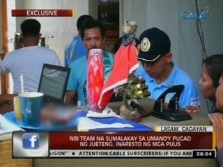 NBI Team na sumalakay sa umano'y pugad ng jueteng, inaresto ng mga pulis