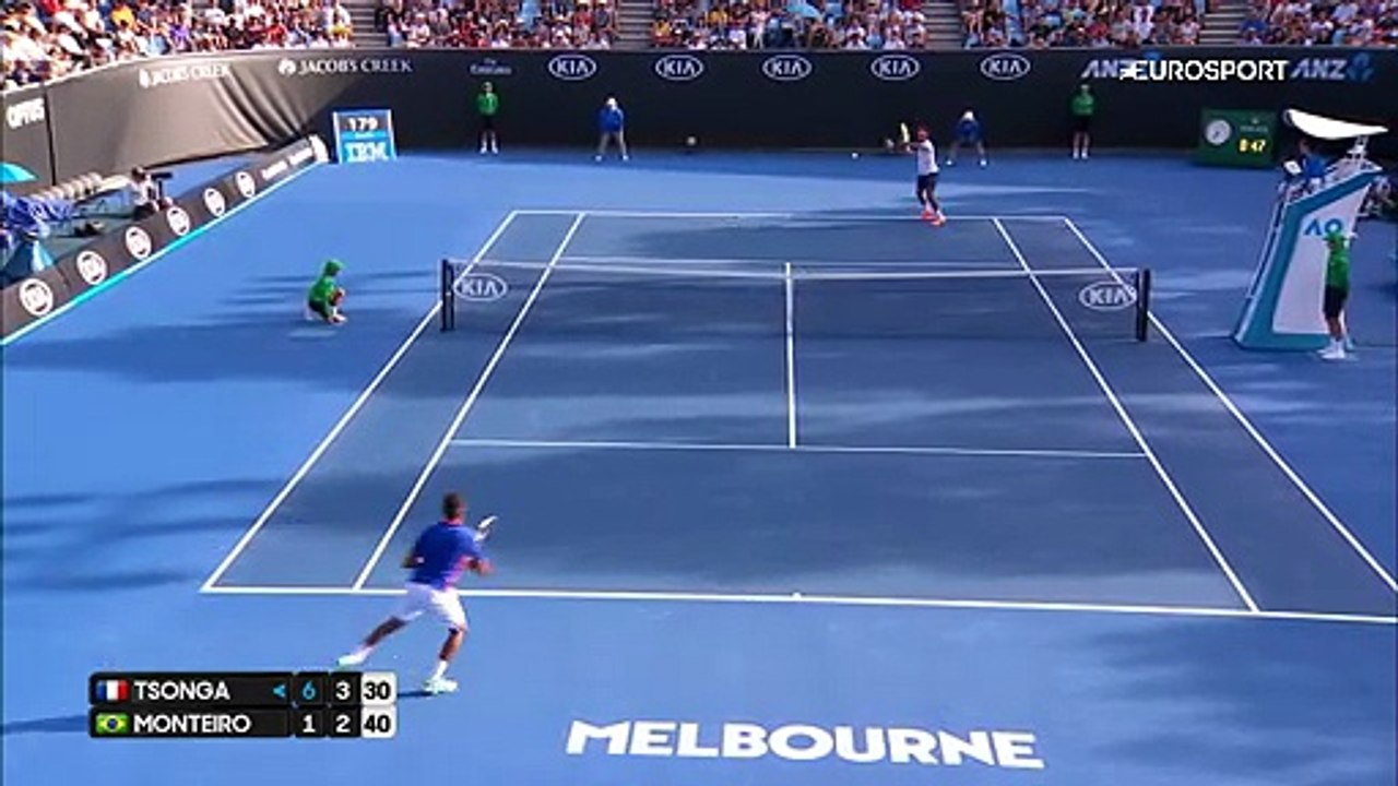 Avustralya Açık: Jo-Wilfried Tsonga - Thiago Monteiro (Özet)
