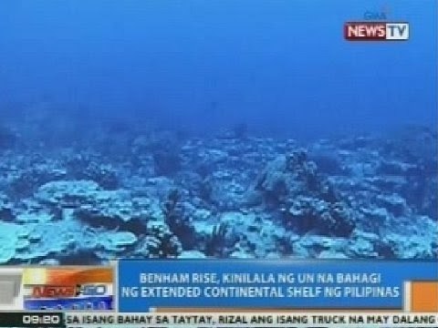 NTG: Benham Rise, kinilala ng UN na bahagi ng extended continental shelf ng Pilipinas