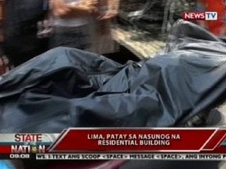 SONA: 5 patay sa nasunog na residential building