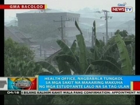 Health office, nagbabala tungkol sa mga sakit na maaaring makuha sa tag-ulan