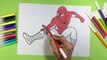 arts for kids - How to color spiderman coloring pages, colors for children to learn, coloring books