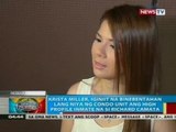 Krista Miller, iginiit na binebentahan lang niya ng condo unit si Richard Camata