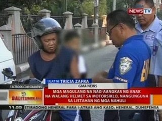 BT: Mga nahuhuli ng LTO na lumalabag sa batas-trapiko, umaabot sa 100