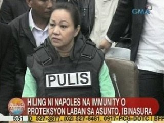 Download Video: UB: Hiling ni Napoles na immunity o proteksyon vs. asunto, ibinasura