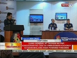Ilang general at tauhan ng PNP, kakasuhan ng CIDG sa Ombudsman