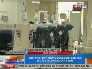 NTG: Panayam kay Dr. Quintos kaugnay sa pagsara ng hemodialysis center ng NKTI
