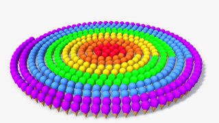 Colors with Spiral Ice Cream   Learning Video for Kids and Children 3D Colours