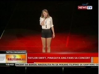 BT: Taylor Swift pinasaya ang fans sa concert