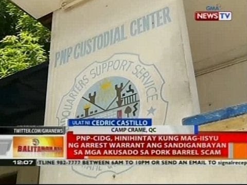 BT: PNP-CIDG, hinihintay kung mag-iisyu ng arrest warrant ang sandiganbayan