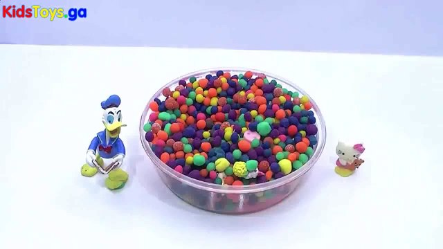 Play Doh frozen Mickey mouse Dippin dots Peppa Pig Surprise Donald Duck - learn numbers kids toys