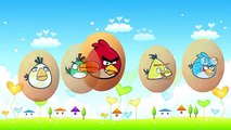 Surprise Eggs Angry Birds English - Finger Family Nursery Rhymes - Song for Children