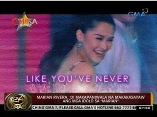 24 Oras: Marian Rivera, 'di makapaniwala na makakasayaw ang mga idolo sa "Marian"