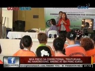 24 Oras: Mga preso sa correctional, tinuturuan ng  airdressing, baking at iba pang kurso