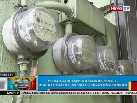 BP: P0.84/kWh na bawas-singil, ipatutupad ng Meralco ngayong buwan