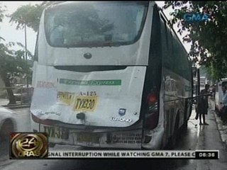 24 Oras: 21 pasahero, sugatan sa banggaan ng dalawang bus sa Commonwealth Ave.