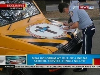 BP: Mga kolorum at out-of-line na school service sa Marikina, hinuli ng LTO