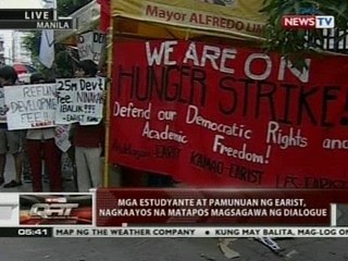 Mga estudyante at pamunuan ng EARIST, nagkaayos na matapos magsagawa ng dialogue