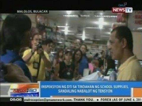 NTG: Inspeksyon ng DTI sa tindahan ng school supplies sa Malolos, Bulacan, nabalot ng tensyon