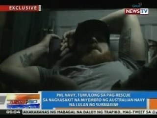 NTG: PHL Navy, tumulong sa pag-rescue sa nagkasakit na miyambero ng Austaralian Navy