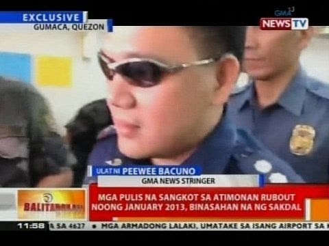 Mga pulis na sangkot sa Atimonan rubout noong Jan. 2013, binasahan na ng sakdal
