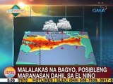 UB: Malalakas na bagyo, posibleng maranasan dahil sa El Niño