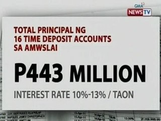 SONA: Pamilya Napoles, may time deposit daw sa AMWSLAI na 'di sakop ng freeze order