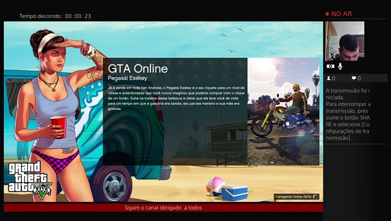 Live#1 GTA V (2) PS4 AO VIVO CHAMAA