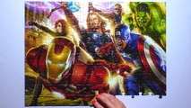 MARVEL AVENGERS Puzzle Games Rompecabezas Hulk Thor Captain America Kids Learning Toys