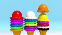 Learning Numbers with 3D Ice Cream for Children - Learning Video 3D for Kids
