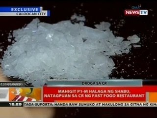 BT: Mahigit P1-M halaga ng shabu, natagpuan sa CR ng fast food restaurant
