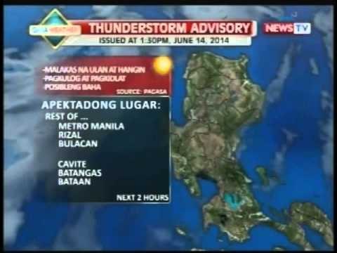 NTVL: GMA weather update as of 3:26[m (June 14, 2014)