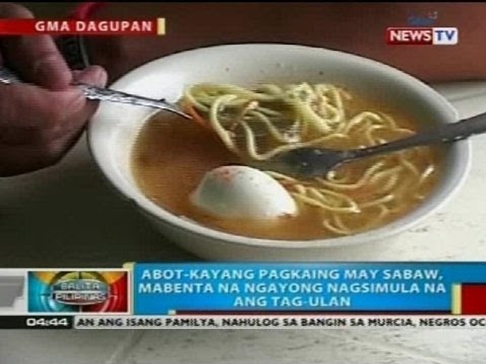 BP: Abot-kayang pagkaing may sabaw, mabenta na ngayong nagsimula na ang tag-ulan