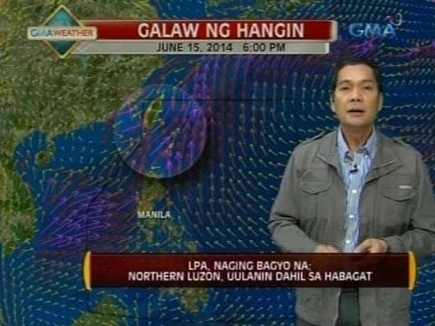 24Oras: LPA, naging bagyo na; Northern Luzon, uulanin dahil sa habagat