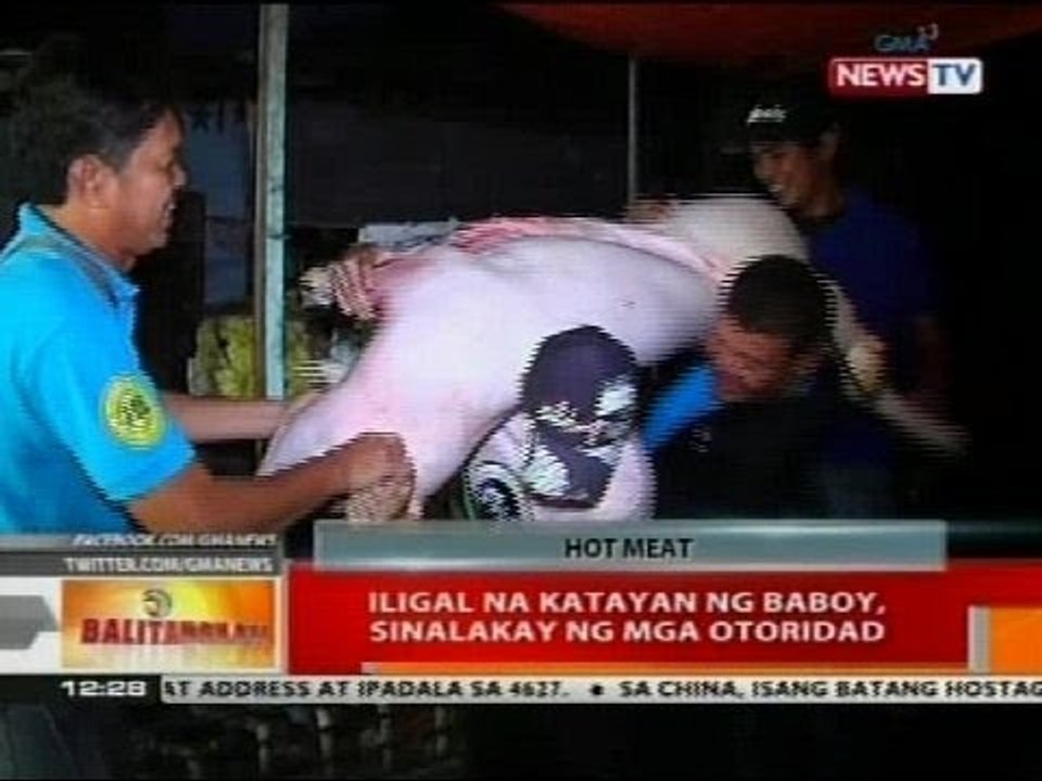 BT: Iligal na katayan ng baboy, sinalakay ng mga otoridad