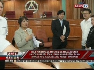 Mga isinampang mosyon ng mga akusado, kailangan resolbahin muna bago maglabas ng arrest warrant