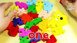 LION English Numbers Puzzle 12345678910 Teach Number Kids Learning Video Words Toddlers and Children