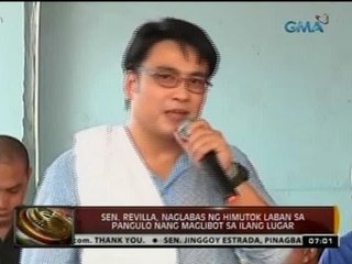 24 Oras: Sen. Revilla, naglabas ng himutok laban sa Pangulo nang maglibot sa ilang lugar