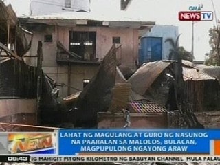 NTG: Klase sa nasunog na paaralan sa Bulacan, mananatiling suspendido