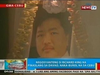 BP: Negosyanteng si Richard King na pinaslang sa Davao, naka-burol na sa Cebu