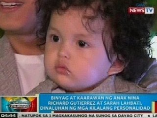 BP: Binyag ng anak nina Richard at Sarah, dinaluhan ng mga kilalang personalidad