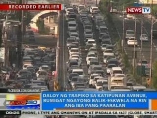 NTG: Trapiko sa Katipunan Ave. bumigat dahil sa pagbubukas ng iba pang paaralan
