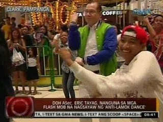 24 Oras: DOH Asec. Tayag, nanguna sa mga flash mob na nagsayaw ng  'anti-lamok dance'